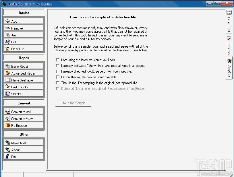 Asf Tools,ASF文件剪辑